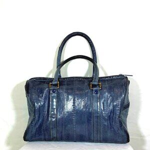 Genuine EEL Skin Satchel Handbag